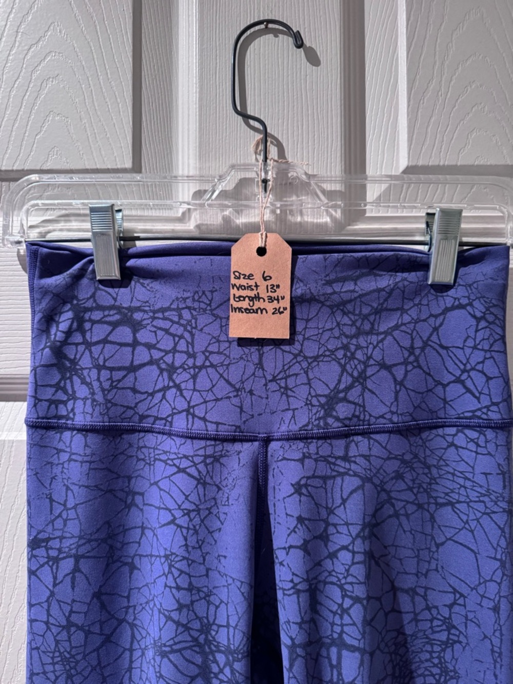 lululemon athletica Purple Crackle Print Leggings - Picture 4 of 7